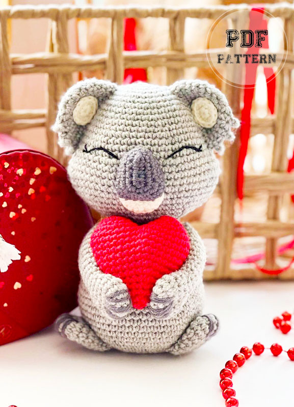 Crochet Valentines Koala Amigurumi Free PDF Pattern (2)
