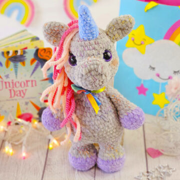 Cute Plush Unicorn Crochet Amigurumi PDF Pattern (1)