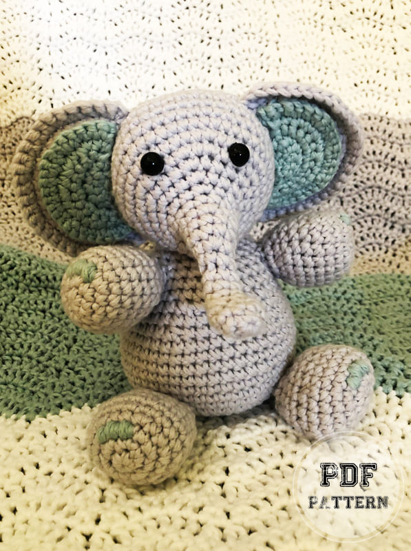 Little Elephant Elie Crochet PDF Free Pattern (2)