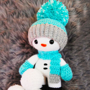 Snowman with Scarf and Hat Crochet PDF Pattern (1)