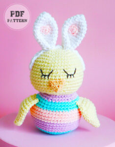 Ellie the Crochet Easter Chick Free PDF Pattern