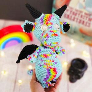 Little Blue Crochet Dragon Free Amigurumi Pattern (1)