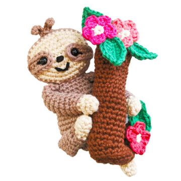 Crochet Sloth on Tree Free PDF Amigurumi Pattern (1)