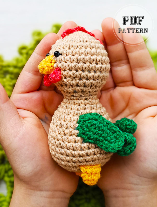 Crochet Cockerel Free Amigurumi PDF Pattern (1)