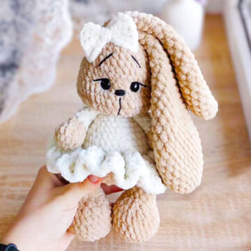Plush Bunny Toy Ivi Amigurumi PDF Free Pattern (2)