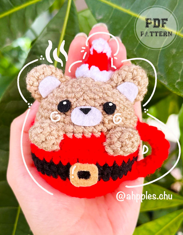 Cocoa Santa Bear Crochet PDF Free Pattern (1)