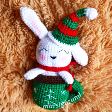 Crochet Christmas Bunny Amigurumi PDF Pattern (2)