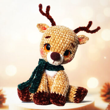 Crochet Reindeer Rudolf Free PDF Amigurumi Pattern (1)