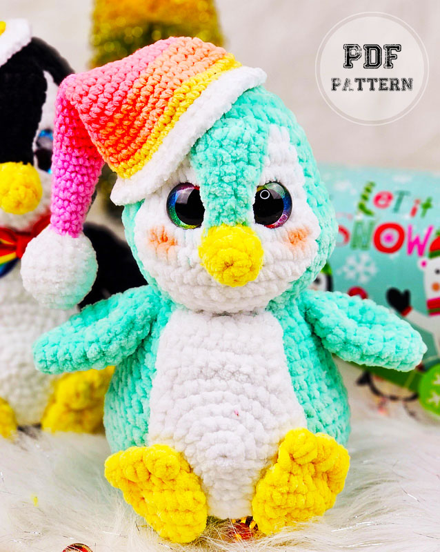 Marshmallow crochet Penguin Free PDF Amigurumi Pattern (1)