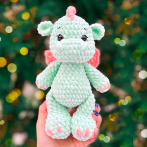 Plush Crochet Dragon Free PDF Amigurumi Pattern (1)