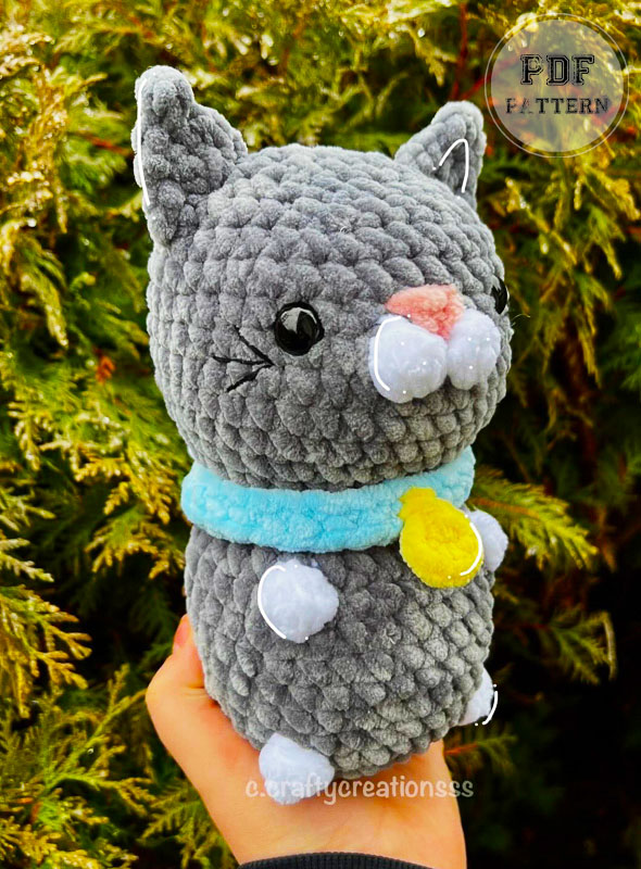 Chubby Kitty Crochet PDF Free Pattern (2)
