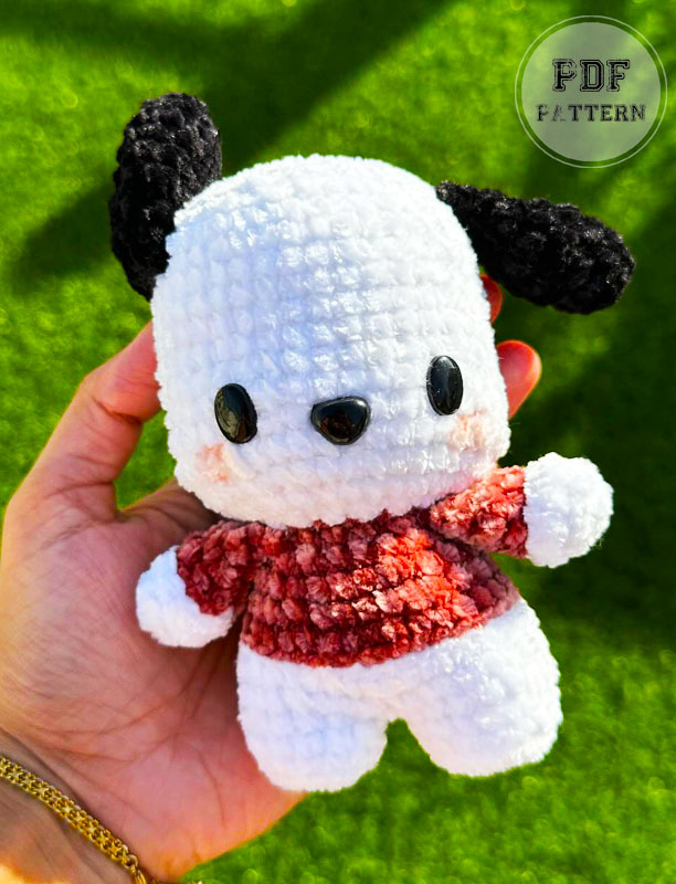 Pochacco Free Crochet Dog Amigurumi Pattern (1)