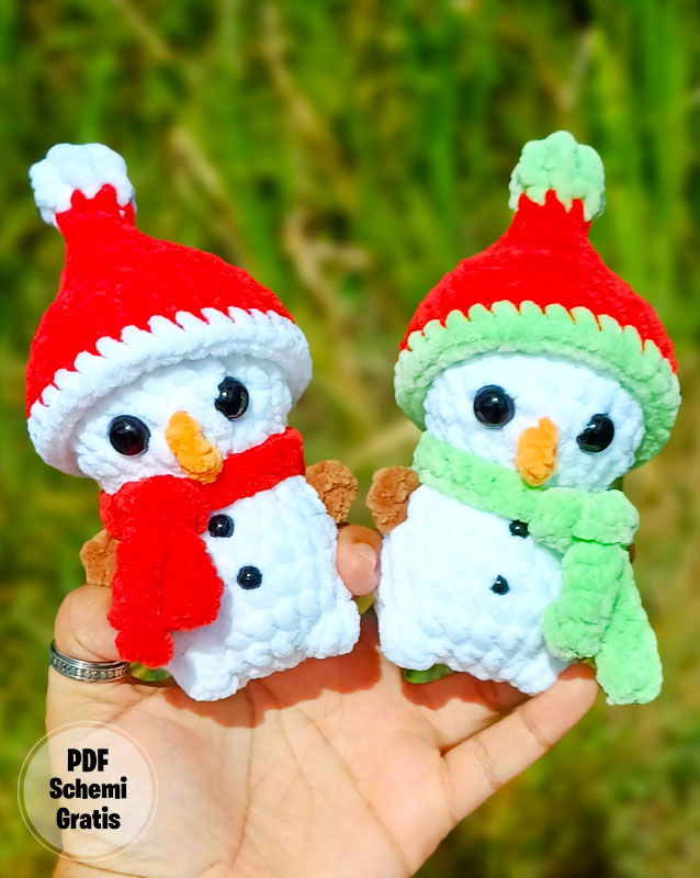 Snowman Buddy Amigurumi Crochet PDF Pattern (2)