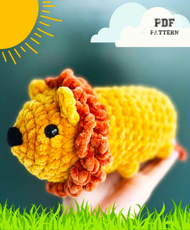 Beginner Plush Lion Amigurumi PDF Free Pattern (2)
