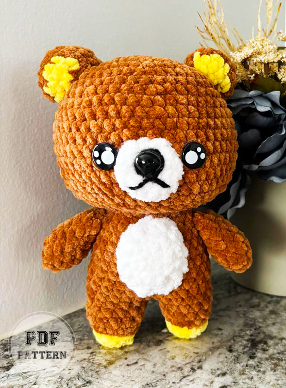 Brown Bear Keychain Free PDF Amigurumi Pattern (2)