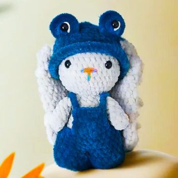 Bunny in Blue Frog Costume Free PDF Pattern (2)