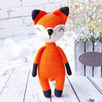 Crochet Fox Flint Amigurumi Free PDF Pattern (1)