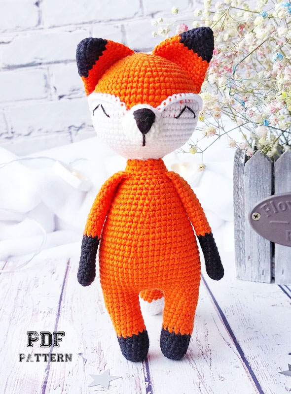 Crochet Fox Flint Amigurumi Free PDF Pattern (2)
