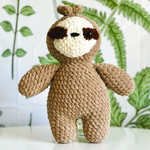 Crochet Plush Sloth for Beginners Free PDF Pattern (1)