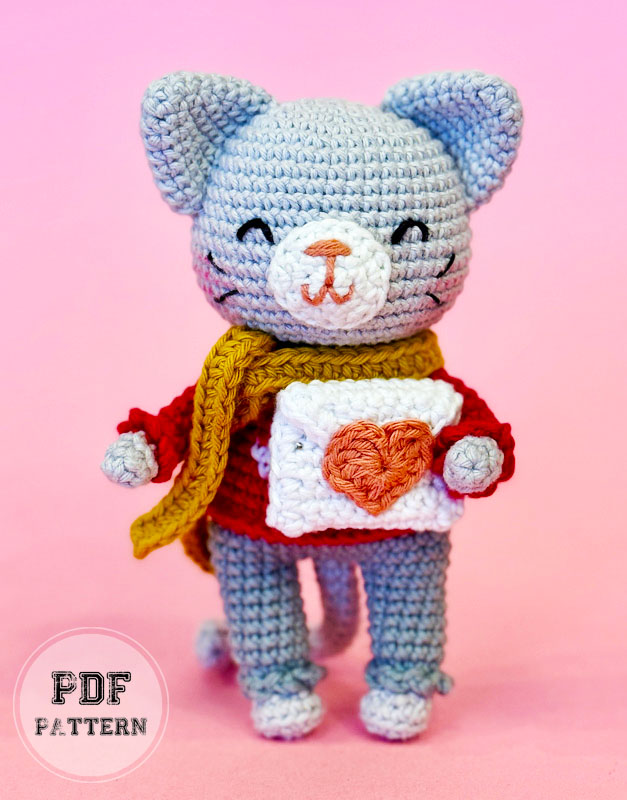 Graham Valentine Cat Free Amigurumi Pattern (1)