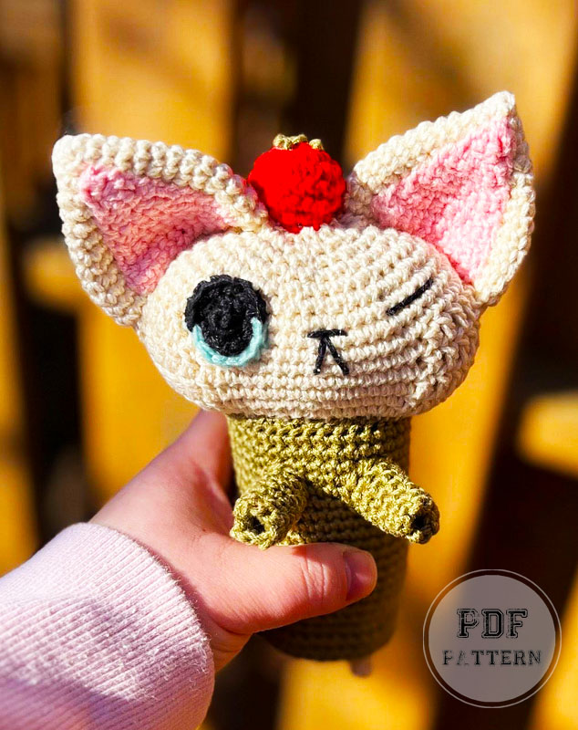 Crochet Chef Meow Free Amigurumi Cat Pattern (2)