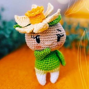 Crochet Daffodil Doll Free Amigurumi PDF Pattern (2)