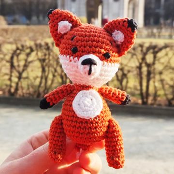 Cute Fox Crochet Keychain Free PDF Pattern (2)