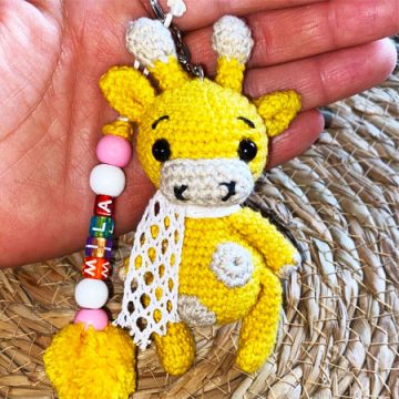 Little Giraffe Keychain Amigurumi PDF Free Pattern (1)
