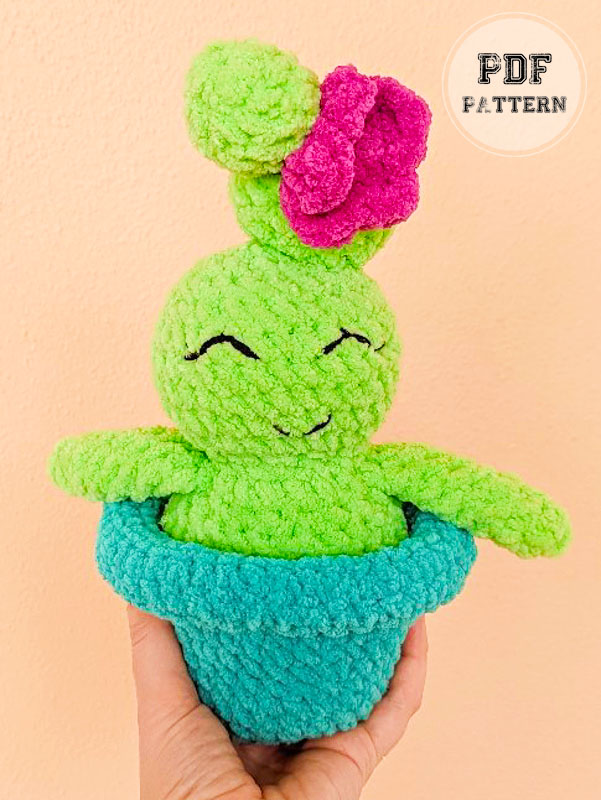 Miss Cactus Crochet Doll Free Amigurumi Pattern (2)
