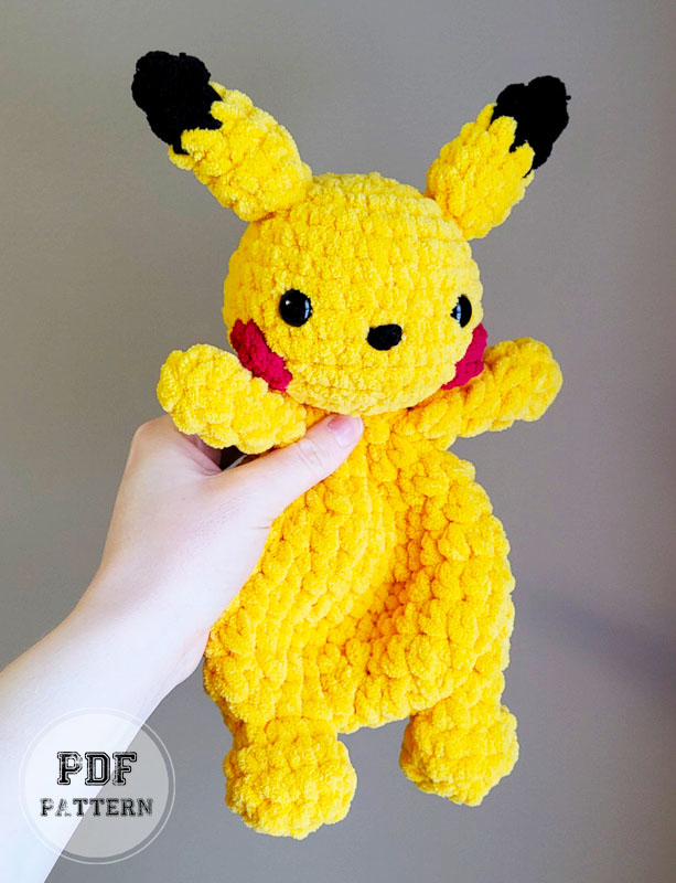 Plush Crochet Pikachu Free Amigurumi Pattern (2)