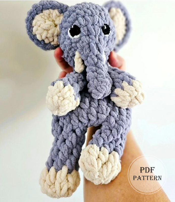 Plush Elephant Amigurumi Leeroy Free PDF Pattern (2)