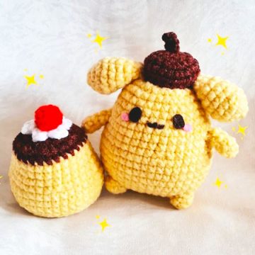Pompompurin Crochet Cartoon Free Pattern (2)