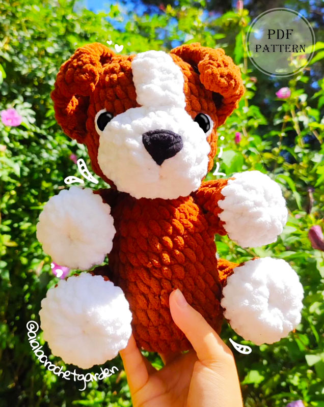 Beginner Plush Dog Sammy Free PDF Pattern (2)