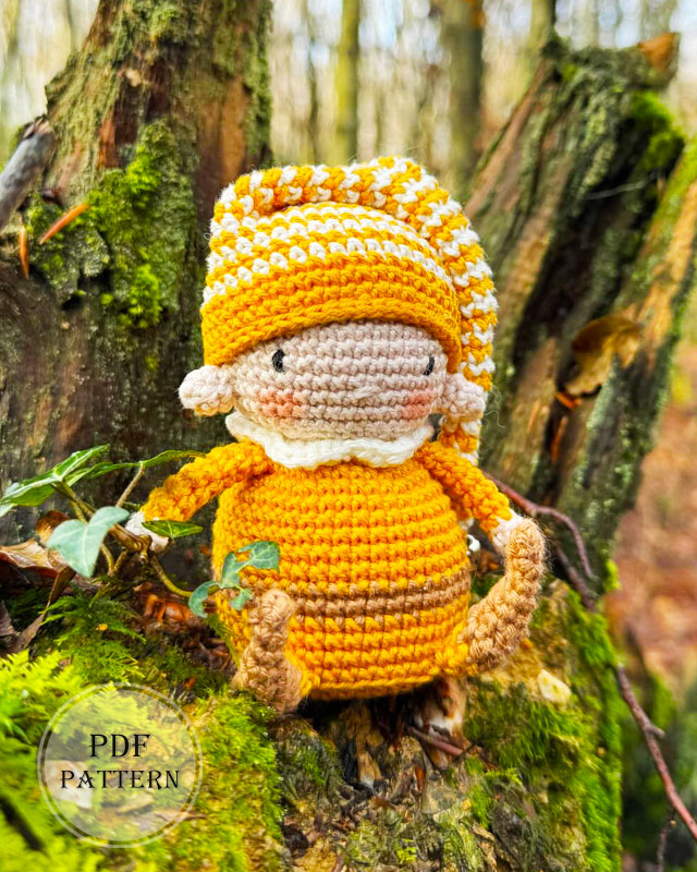 Crochet Golden Elf Doll Amigurumi PDF Pattern (1)