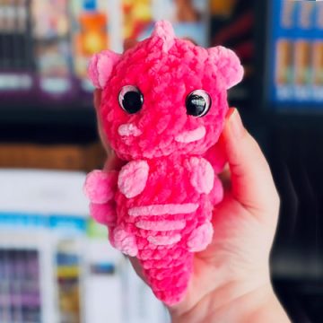 Crochet Pink Baby Dragon PDF Free Pattern (1)