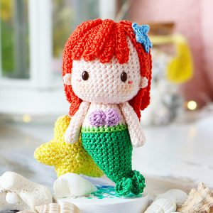 Little Mermaid Crochet Doll Free PDF Pattern (1)