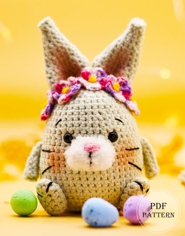 Pointy Eared Easter Bunny Amigurumi PDF Pattern (1)