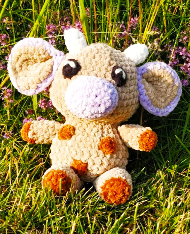 Plush Cow with big Ears Free Pattern (2)