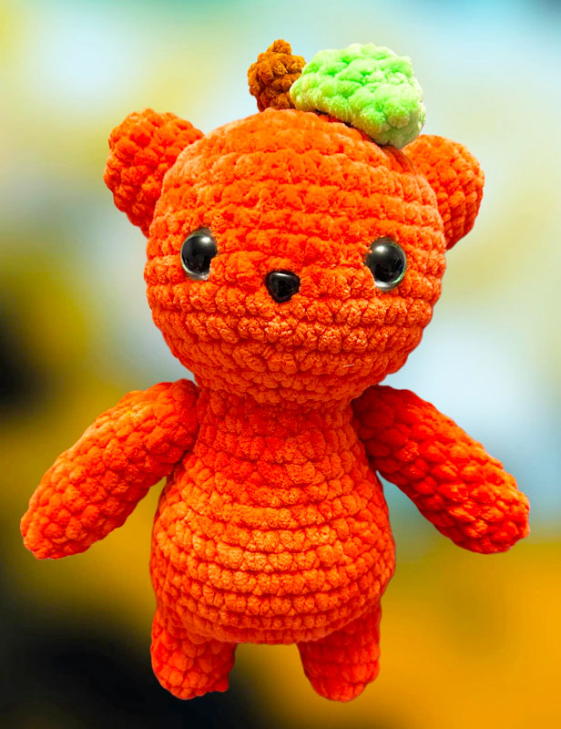 Plush Pumpkin Bear Jessi Free PDF Pattern (2)