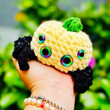 Amigurumi Spider Pumpkin Free PDF Pattern (2)