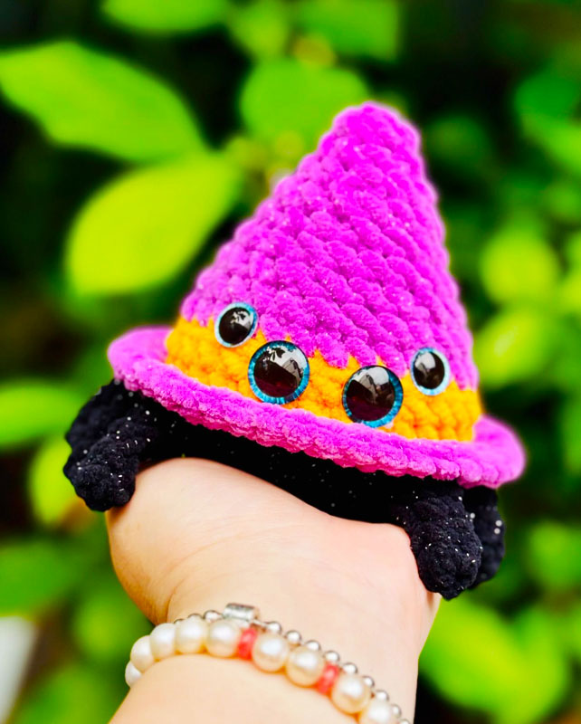 Crochet Spider Witch Hat PDF Halloween Pattern (2)
