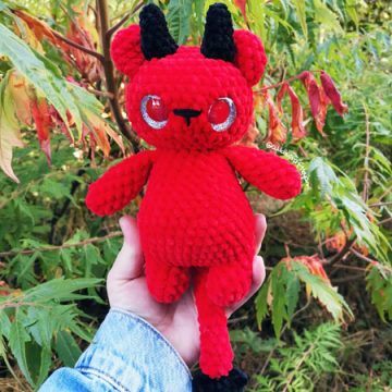 Plush Amigurumi Red Dewil Free PDF Pattern (1)