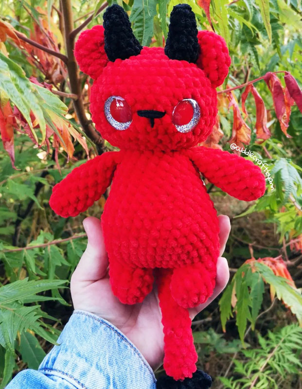 Plush Amigurumi Red Dewil Free PDF Pattern (2)