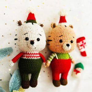 Tiger Doll for Christmas Free Amigurumi Pattern (1)