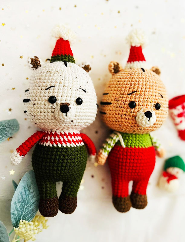 Tiger Doll for Christmas Free Amigurumi Pattern (2)