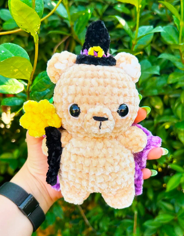Wizard Bear with Butterfly Wings PDF Pattern (2)