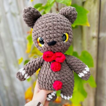 Gingerbear Christmas Crochet PDF Free Pattern (1)