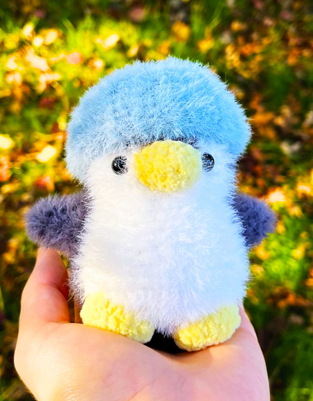 Plush Furry Amigurumi Penguin PDF Pattern (2)