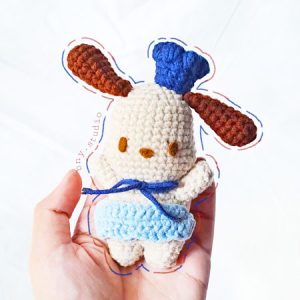 Chef Puppy with Apron Crochet PDF Free Pattern (1)