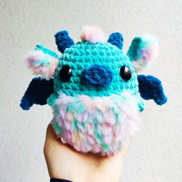 Chubby Plush Dragon Crochet Free Pattern (1)